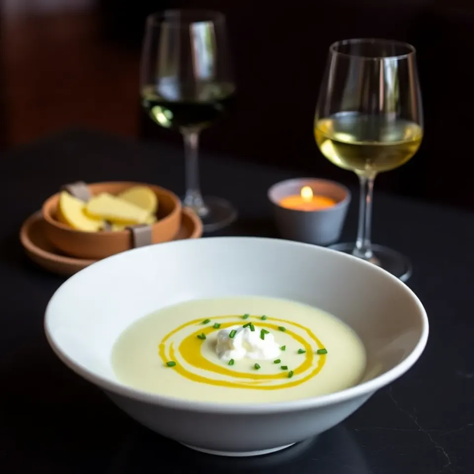 Vichyssoise with Truffle Oil
