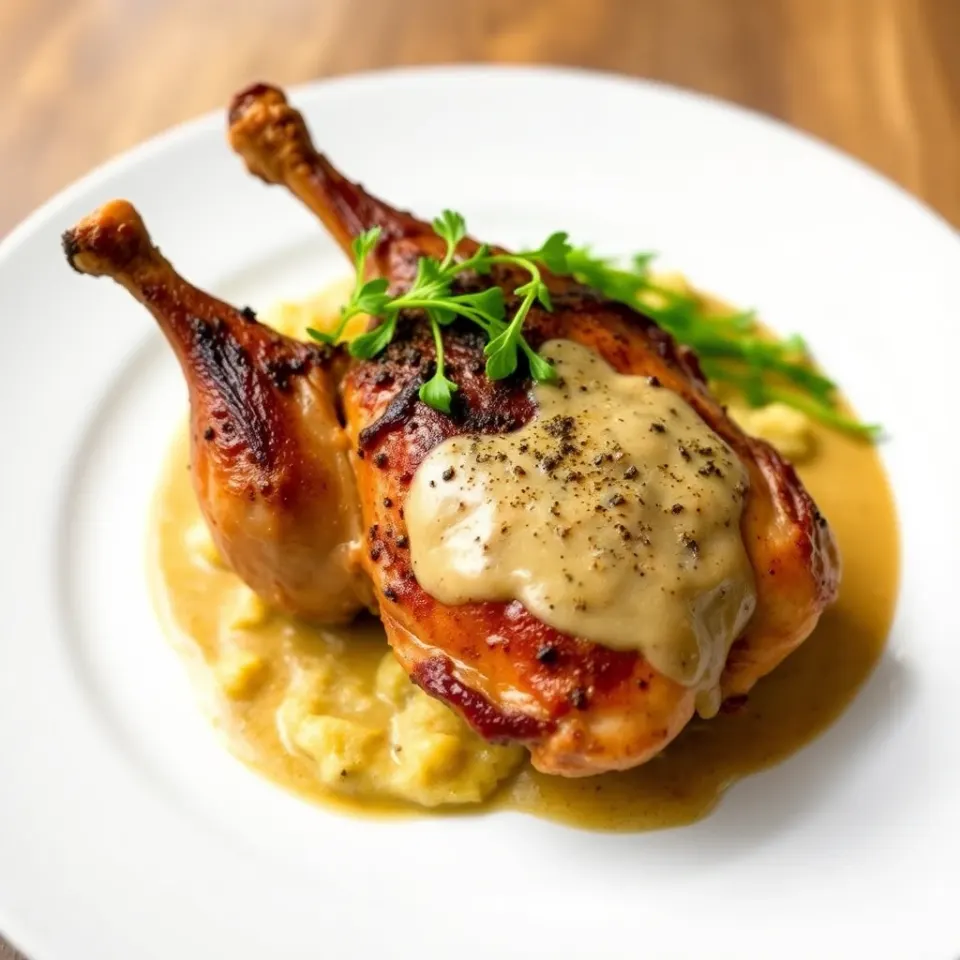 Poulet Rôti aux Morilles