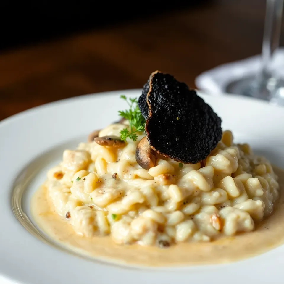 Wild Mushroom Risotto aux Truffes